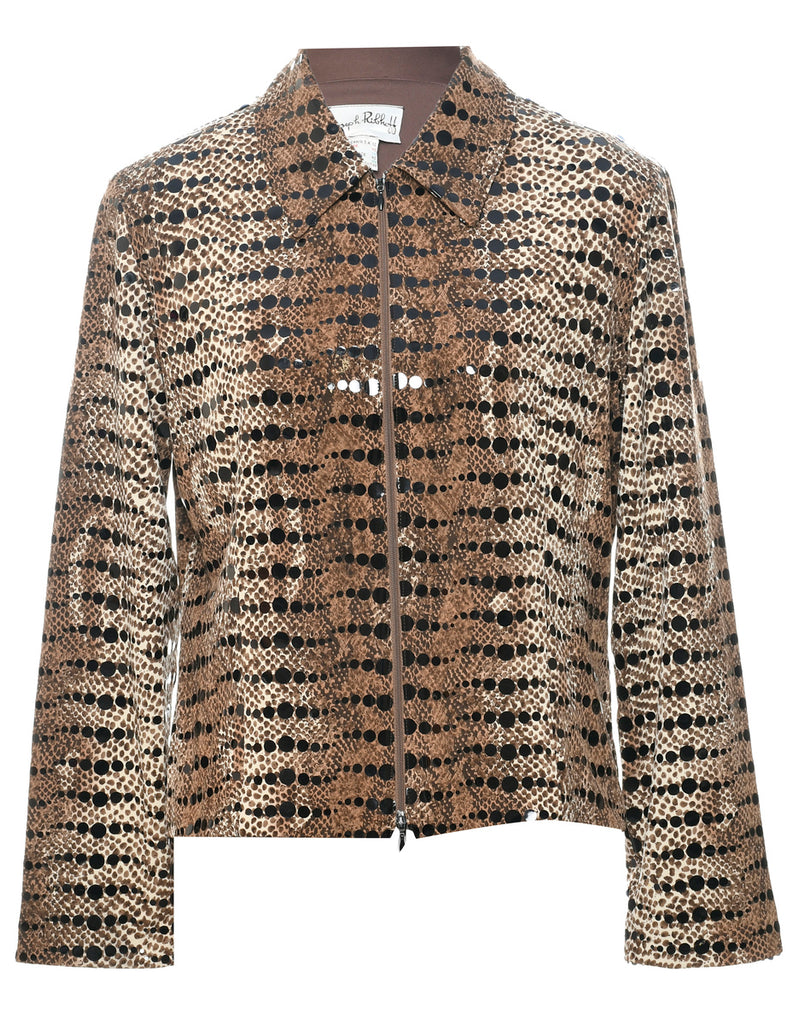 Animal Print Evening Jacket - L
