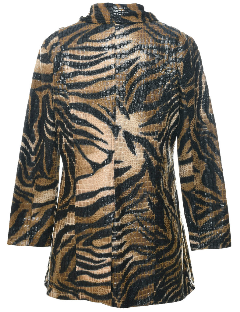 Animal Print Evening Jacket - M