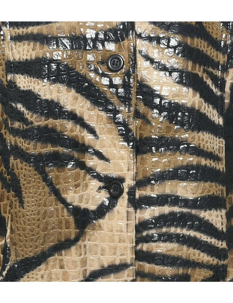 Animal Print Evening Jacket - L