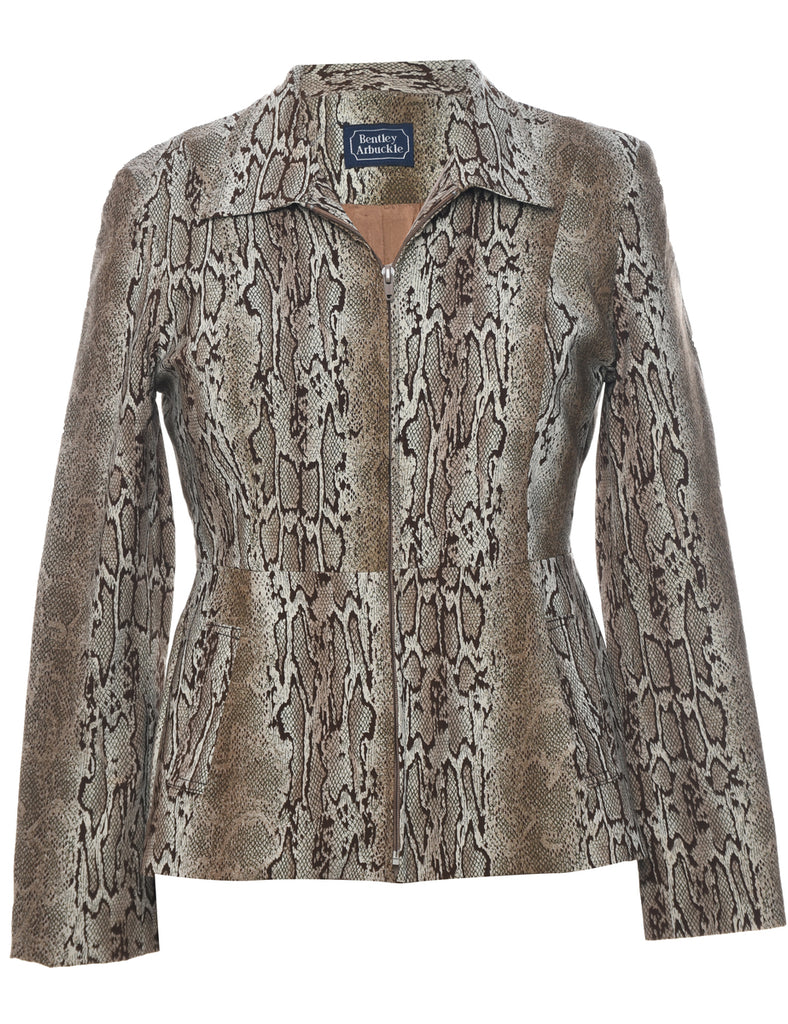 Animal Print Jacket - S
