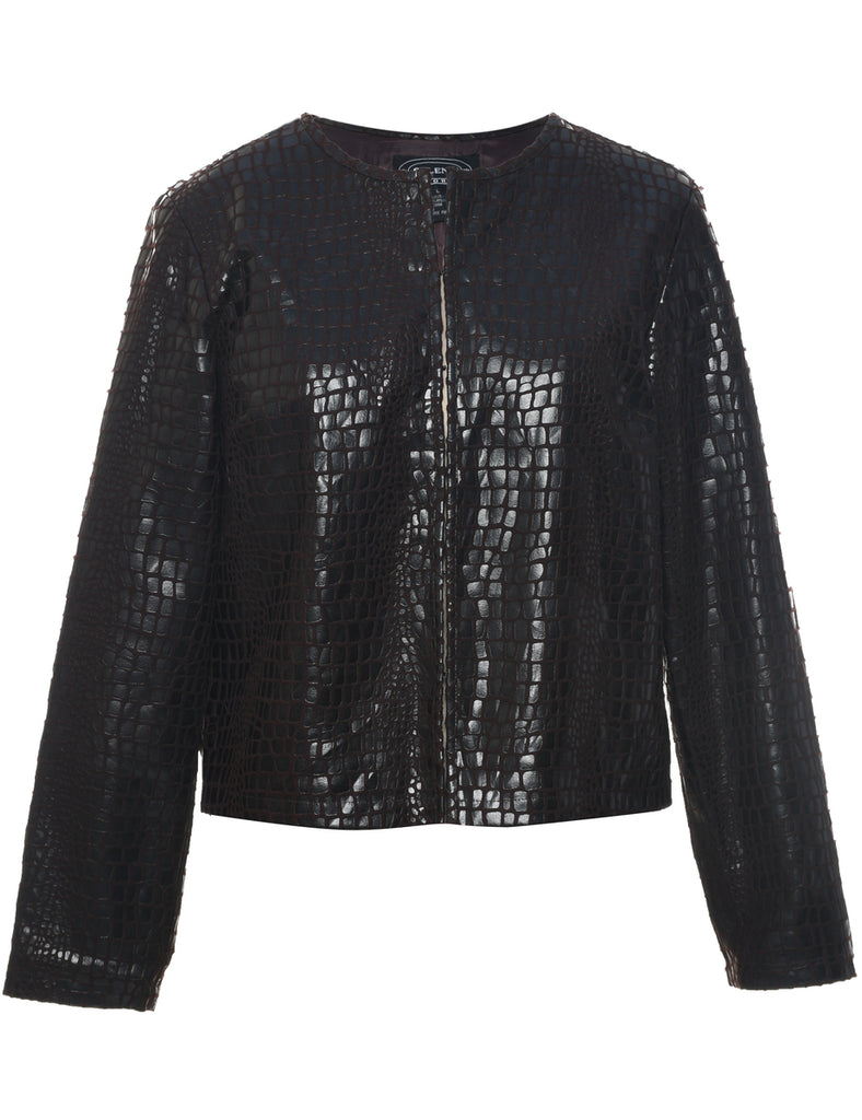 Animal Print Jacket - L