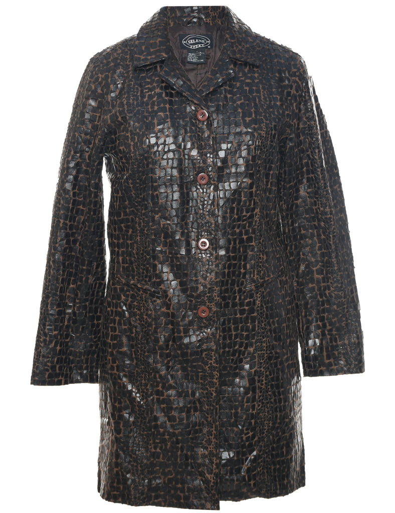 Animal Print Jacket - M