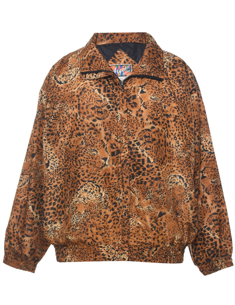 Animal Print Jacket - M