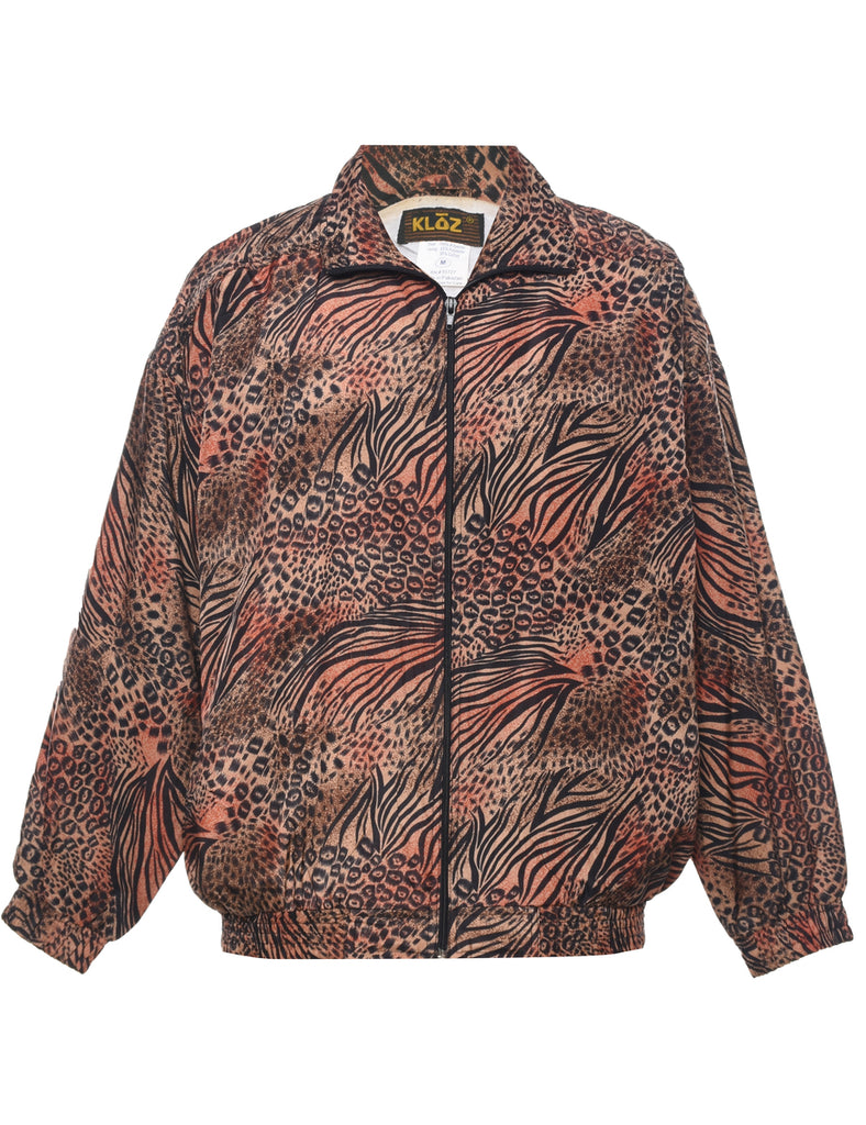 Animal Print Jacket - M