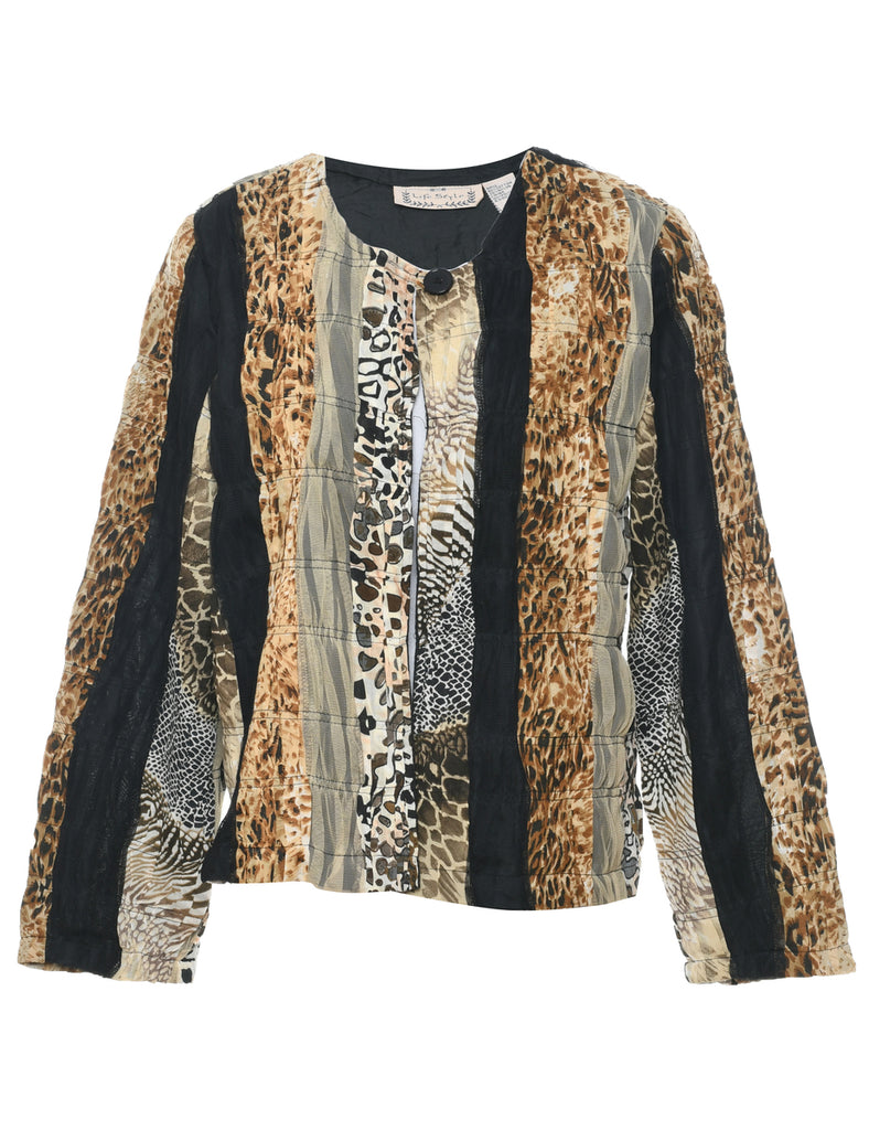 Animal Print Jacket - S