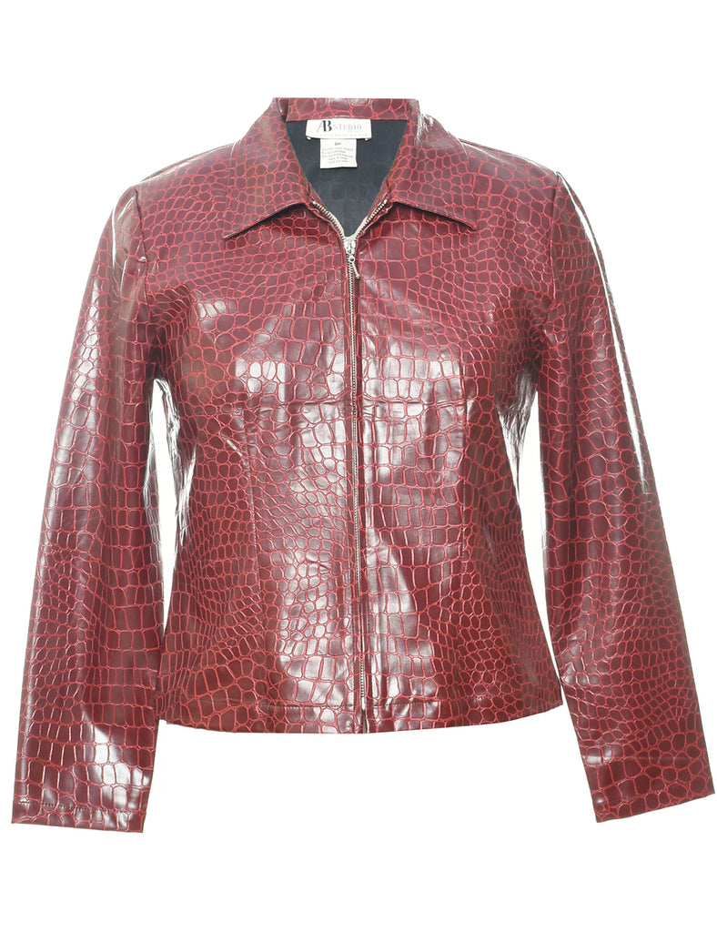 Animal Print Jacket - M