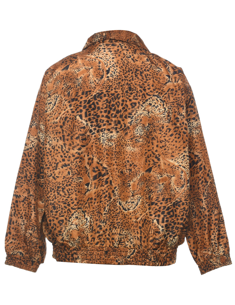 Animal Print Jacket - M