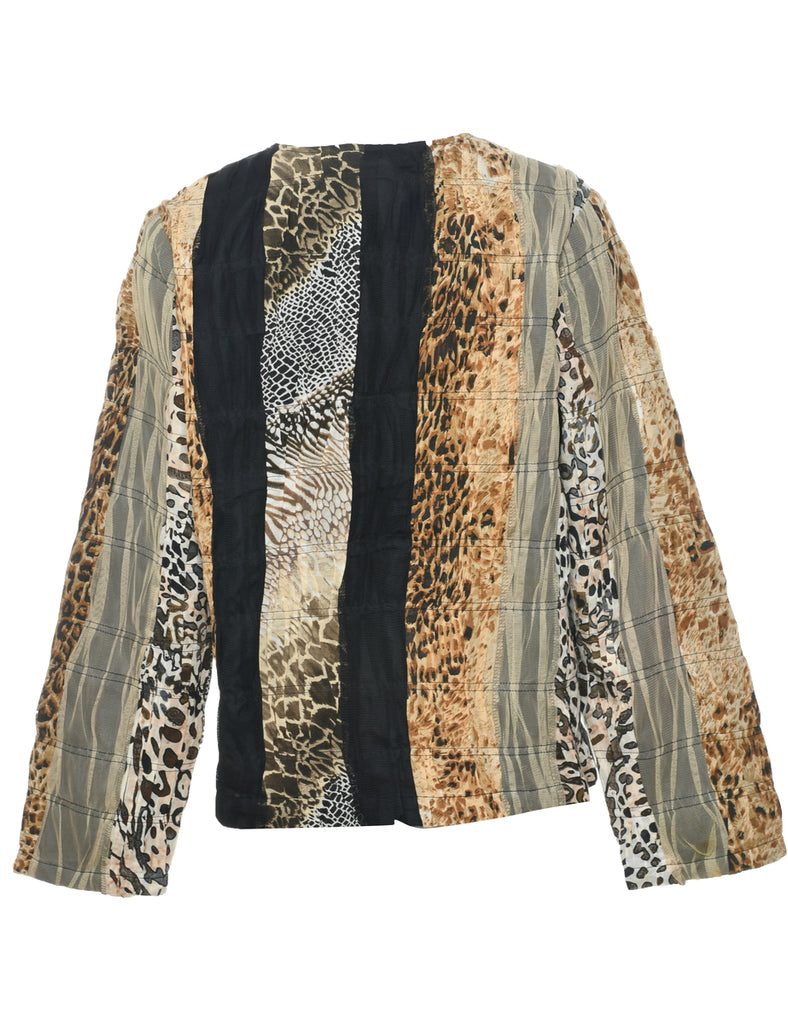 Animal Print Jacket - S