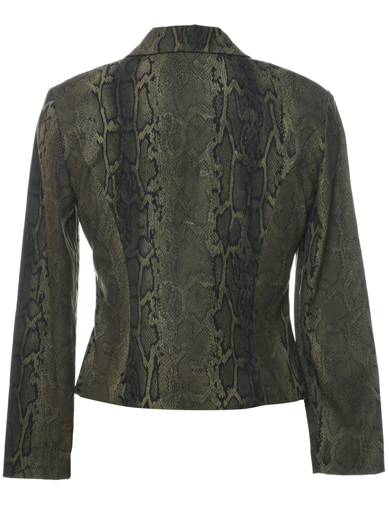 Animal Print Jacket - M