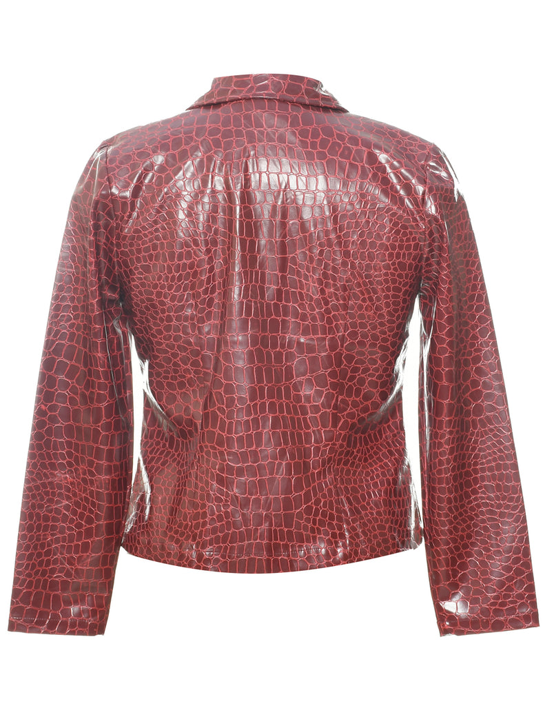 Animal Print Jacket - M