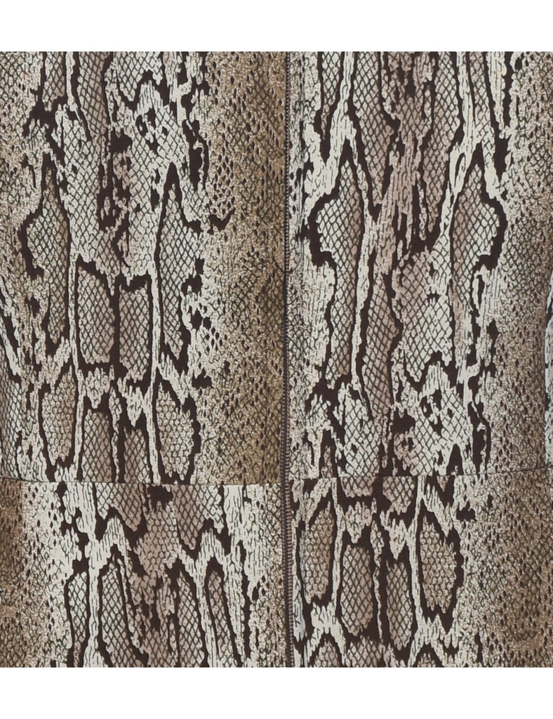 Animal Print Jacket - S