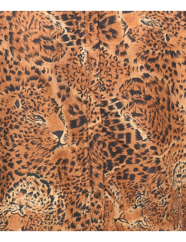 Animal Print Jacket - M