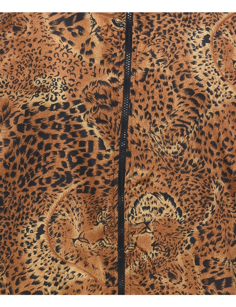 Animal Print Jacket - M