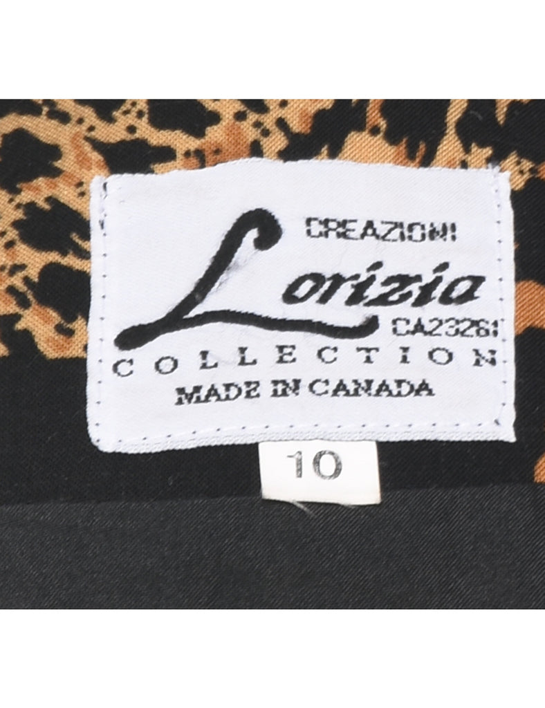 Animal Print Jacket - M