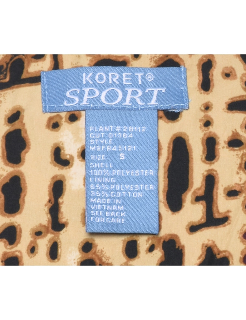 Animal Print Jacket - S