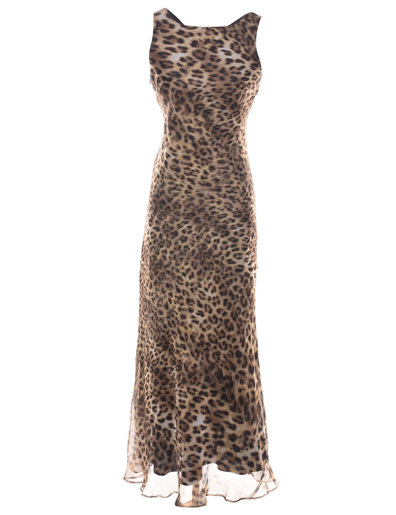 Animal Print Maxi Dress - S