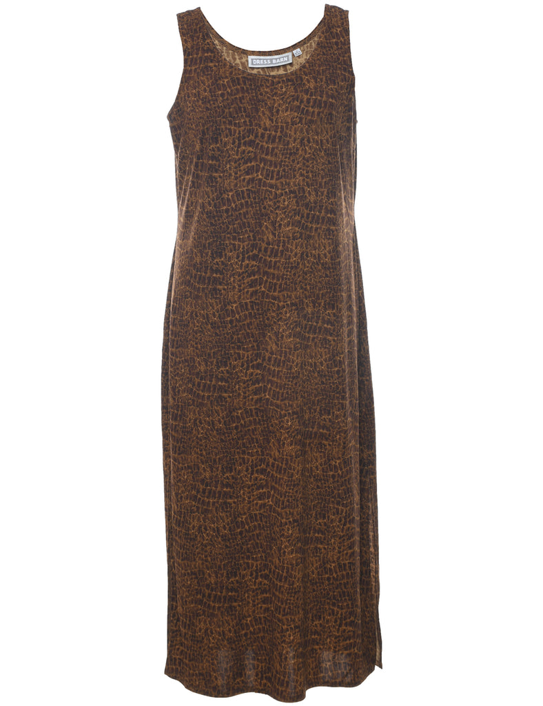 Animal Print Maxi Dress - XL