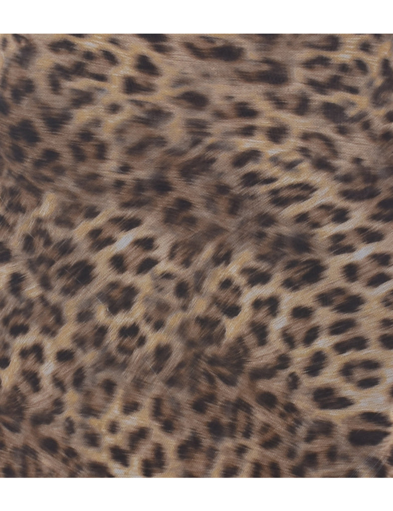 Animal Print Maxi Dress - S