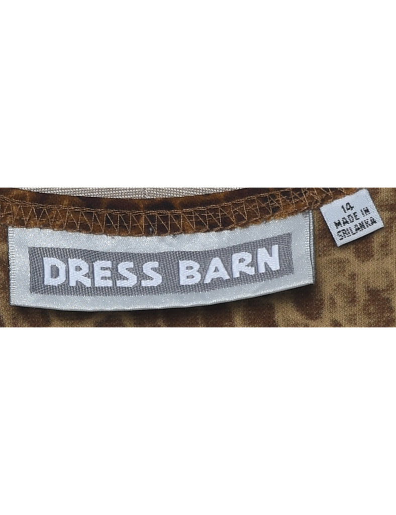 Animal Print Maxi Dress - XL