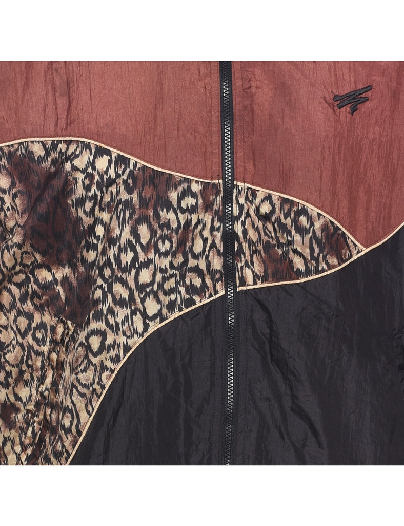 Animal Print Nylon Jacket - L