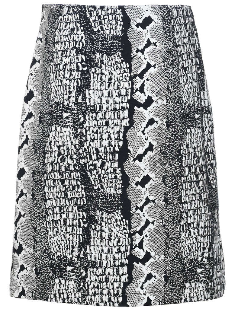 Animal Print Pencil Skirt - M