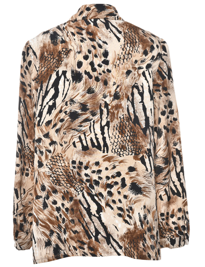 Animal Print Shirt - L