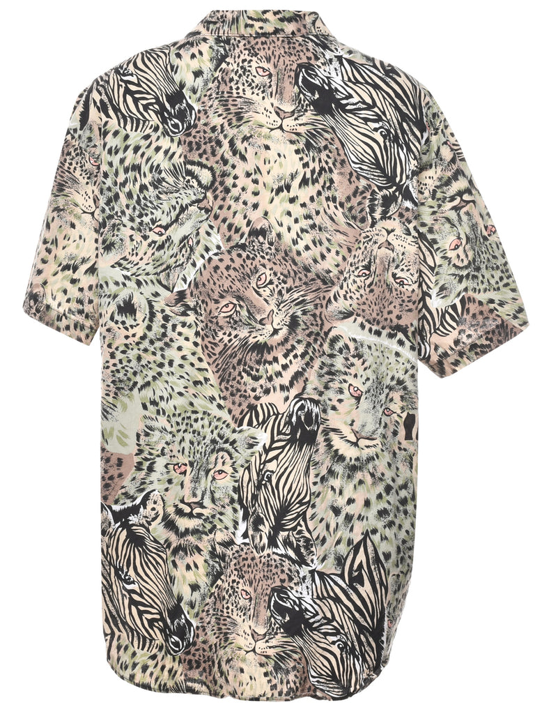 Animal Print Shirt - XL