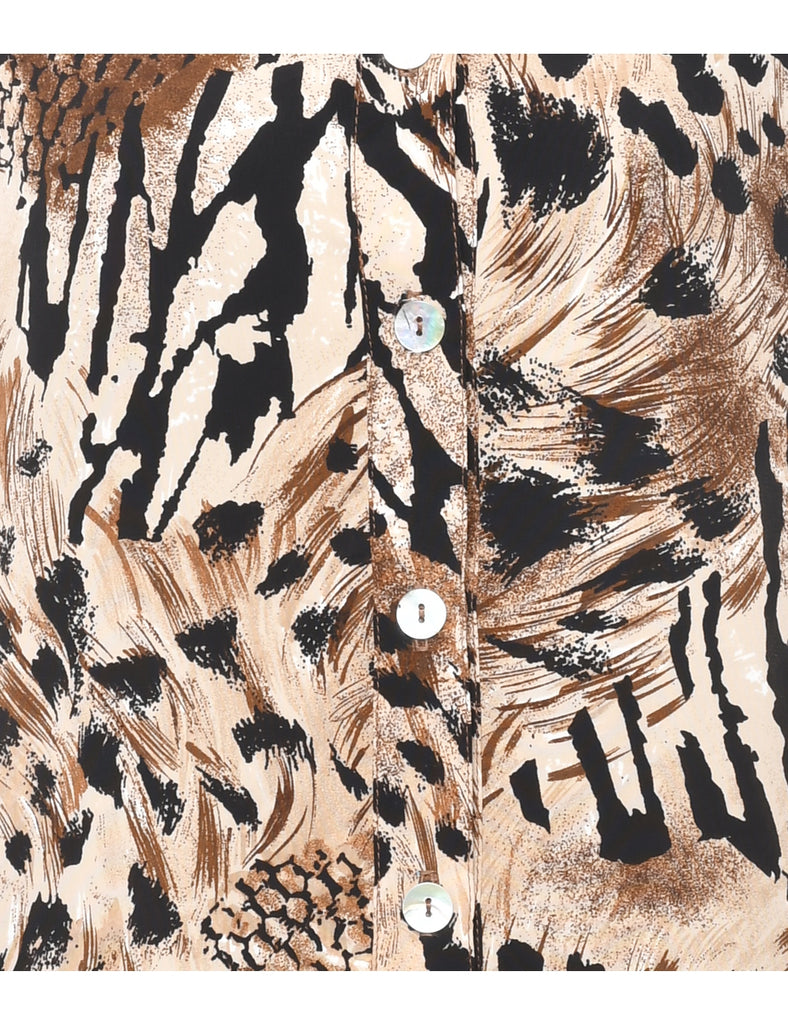 Animal Print Shirt - L