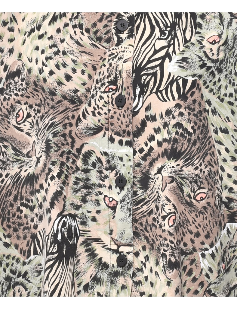 Animal Print Shirt - XL