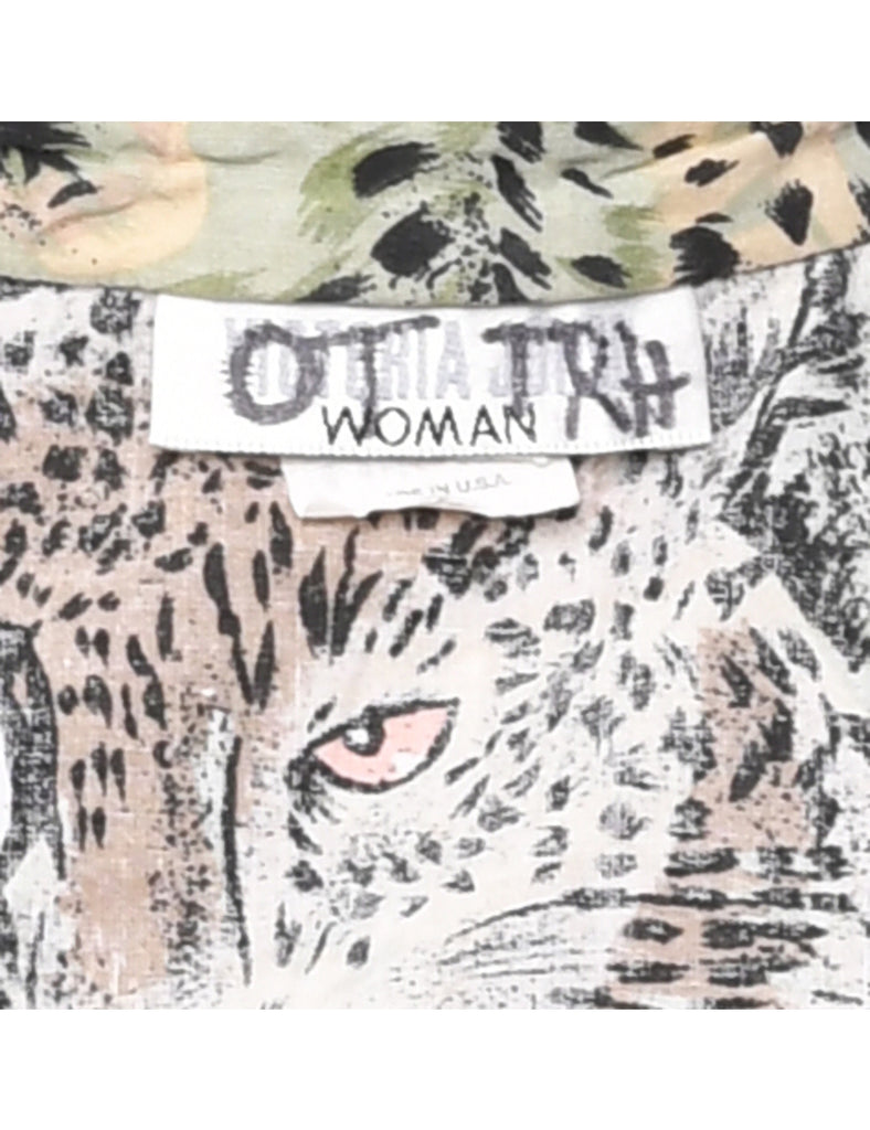 Animal Print Shirt - XL