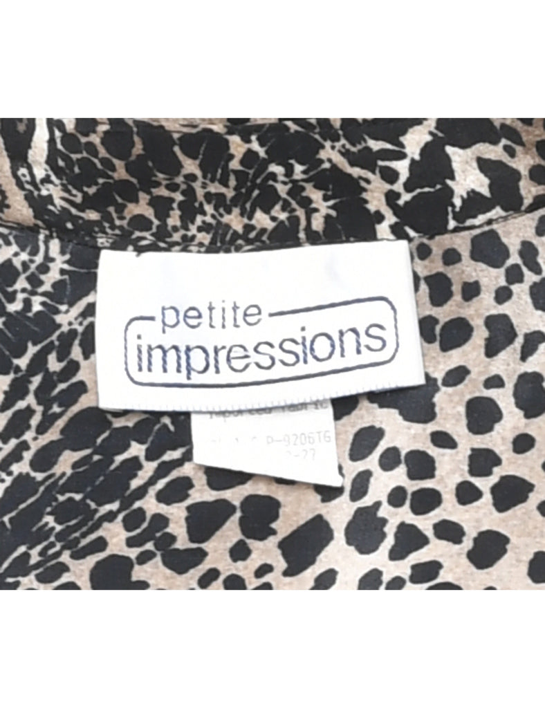Animal Print Shirt - L