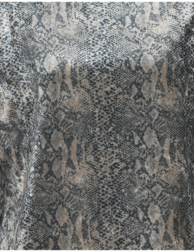 Animal Print Top - L