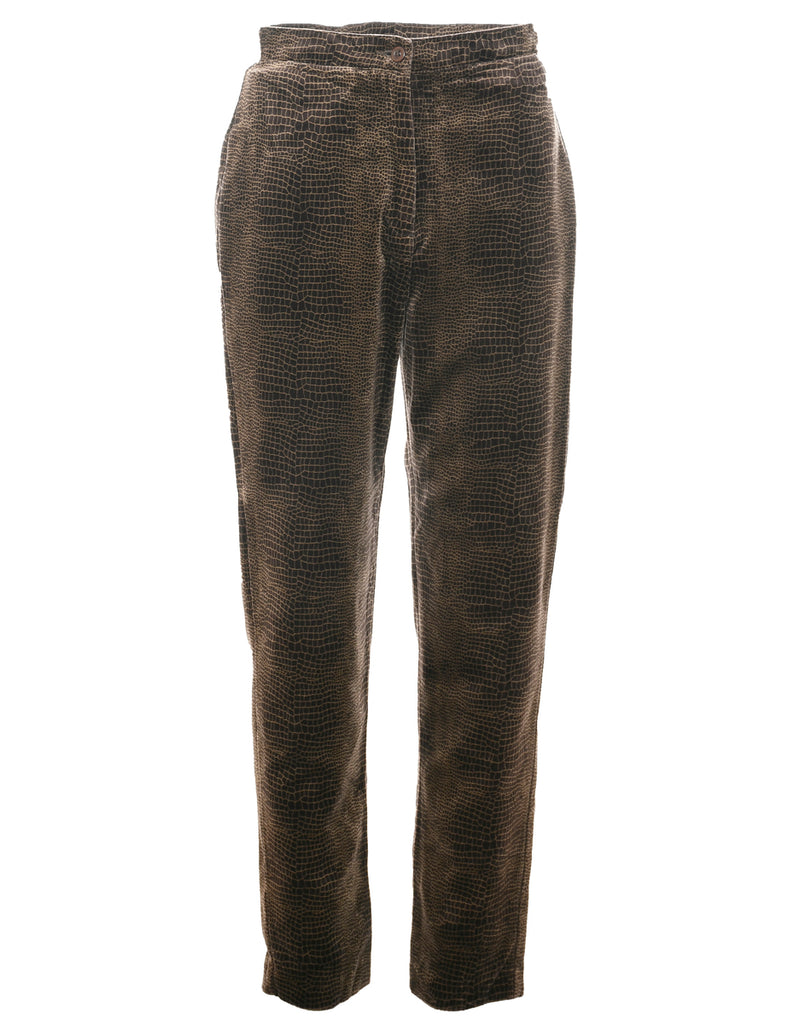 Animal Print Trousers - W26 L28