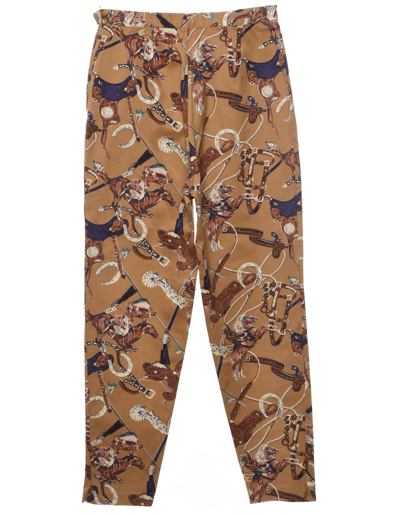 Animal Print Trousers - W28 L28