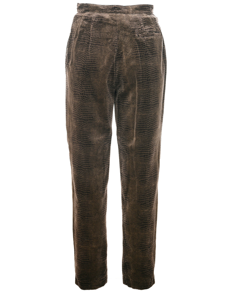 Animal Print Trousers - W26 L28