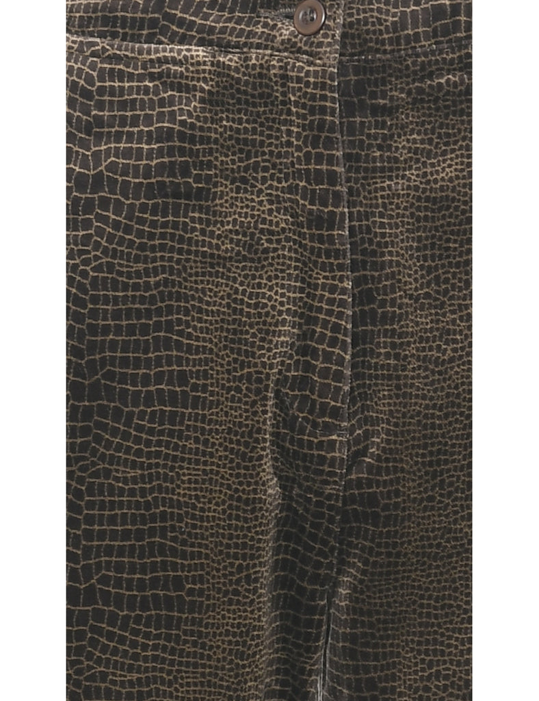 Animal Print Trousers - W26 L28