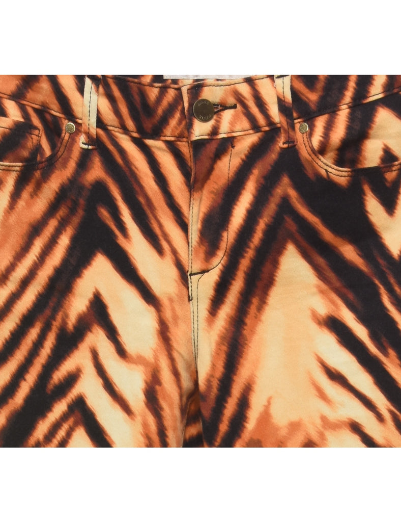 Animal Print Y2K Trousers - W28 L33