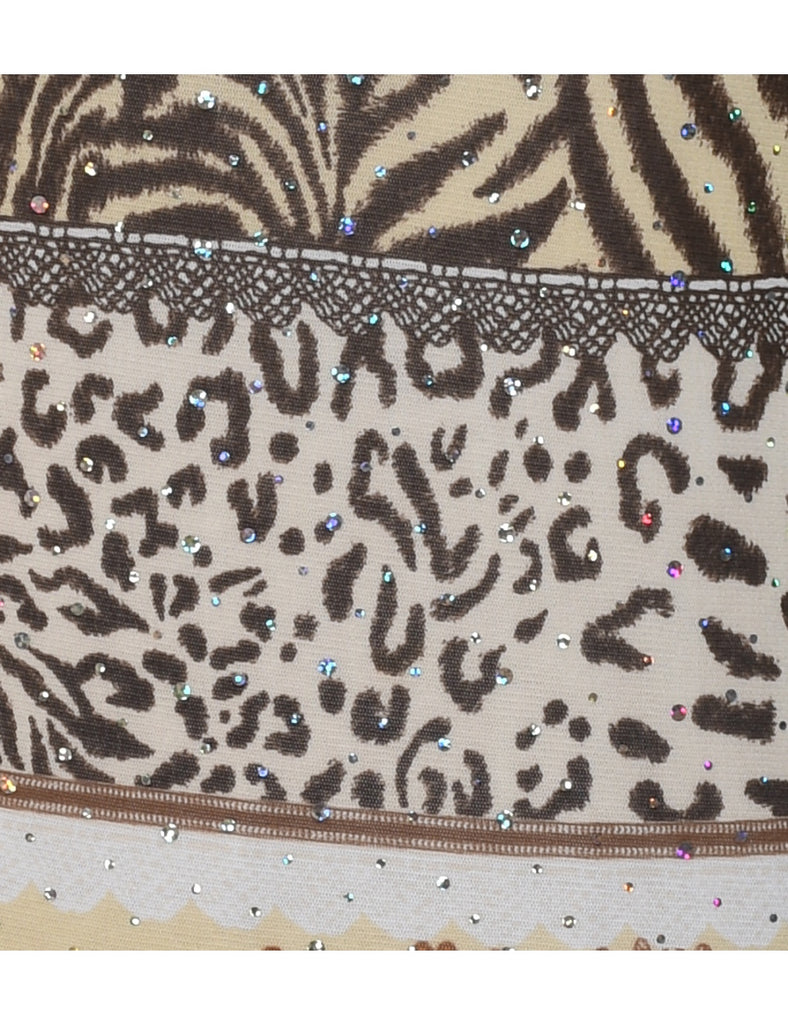 Animal Printed Top - L