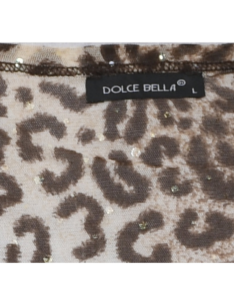 Animal Printed Top - L