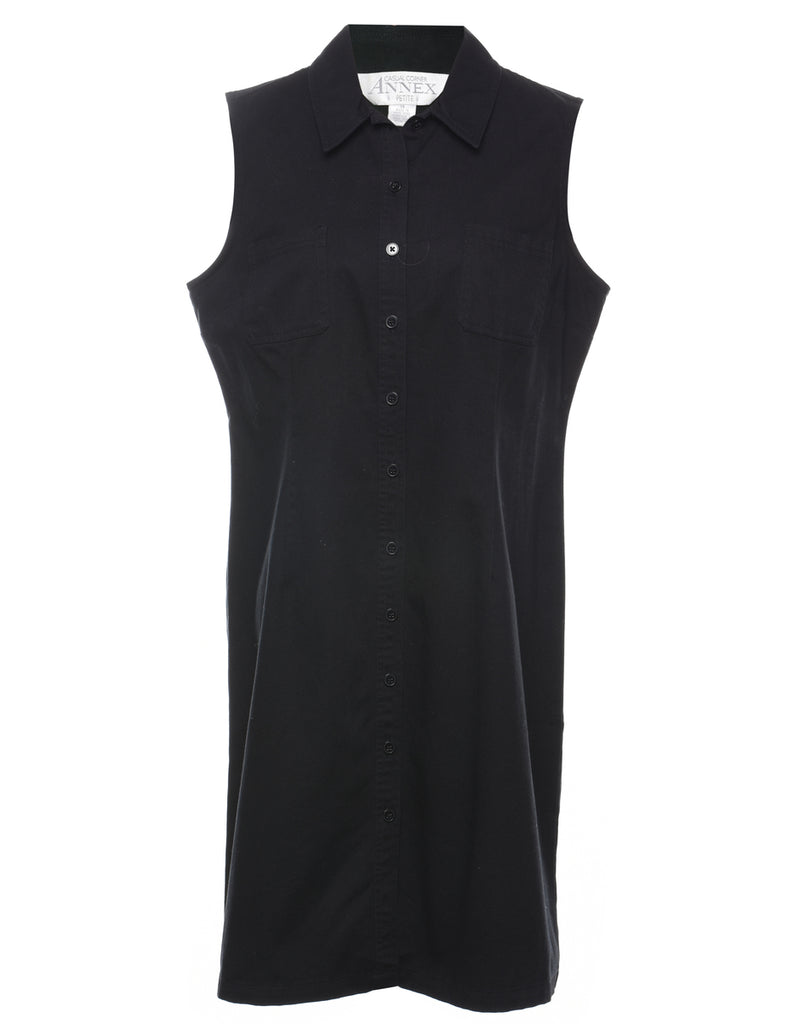 Annex Black Shirt Dress - L