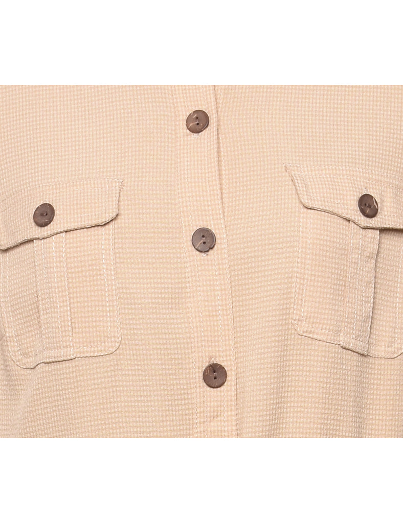 Appleseed's Checked Shirt Dress - M