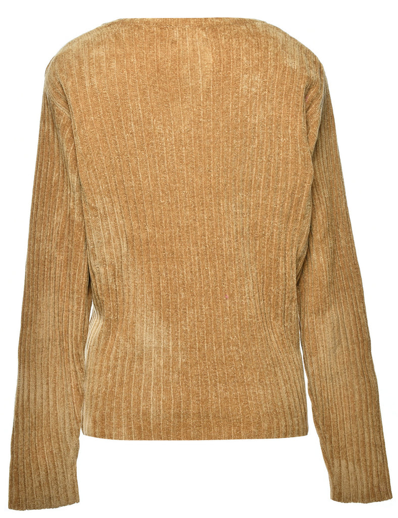 Argyle Brown Jumper - L