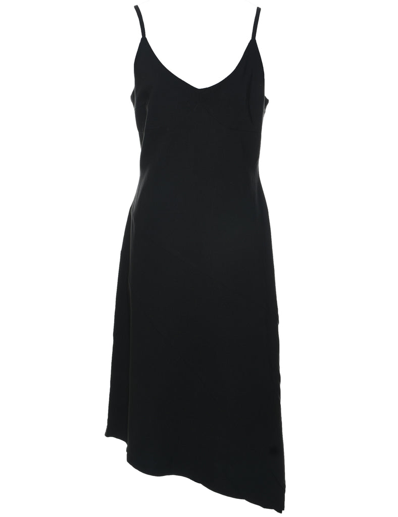 Asymmetric Black Dress - M