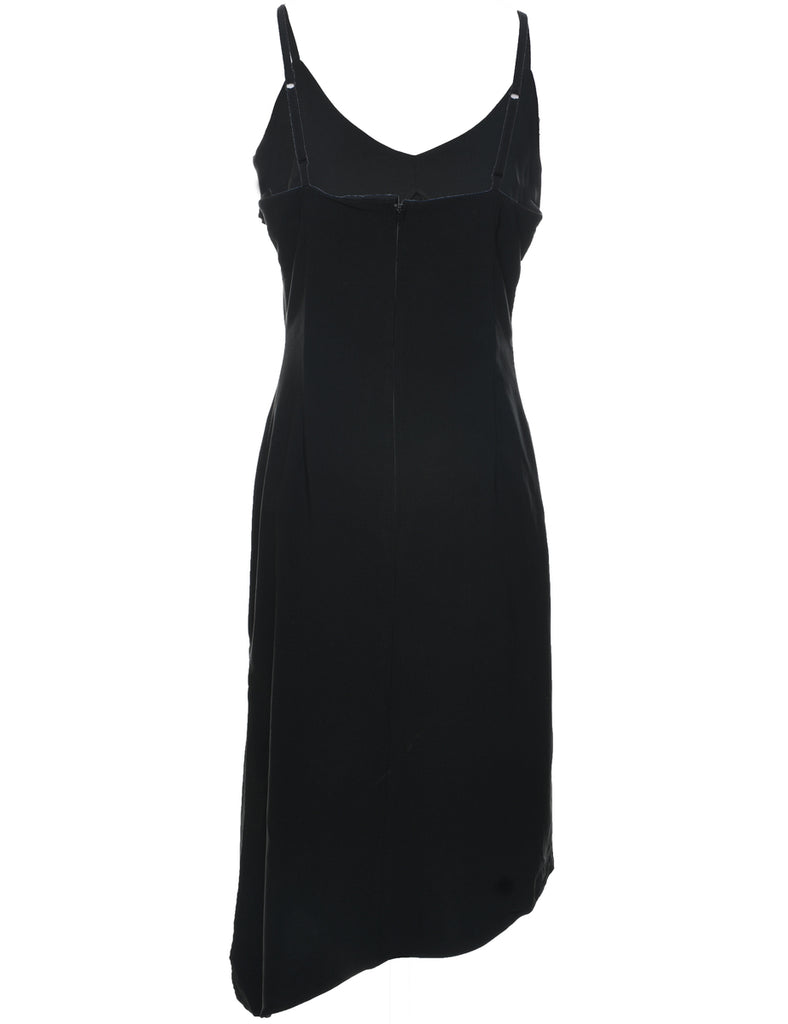 Asymmetric Black Dress - M
