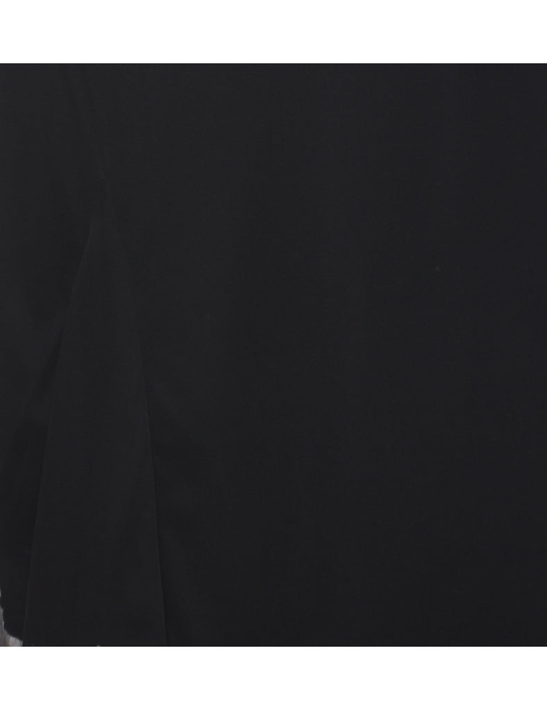 Asymmetric Black Dress - S
