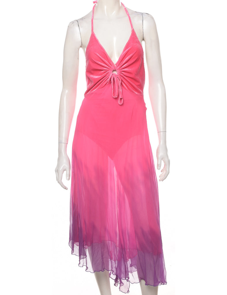 Asymmetric Pink Showgirl Outfit - XS