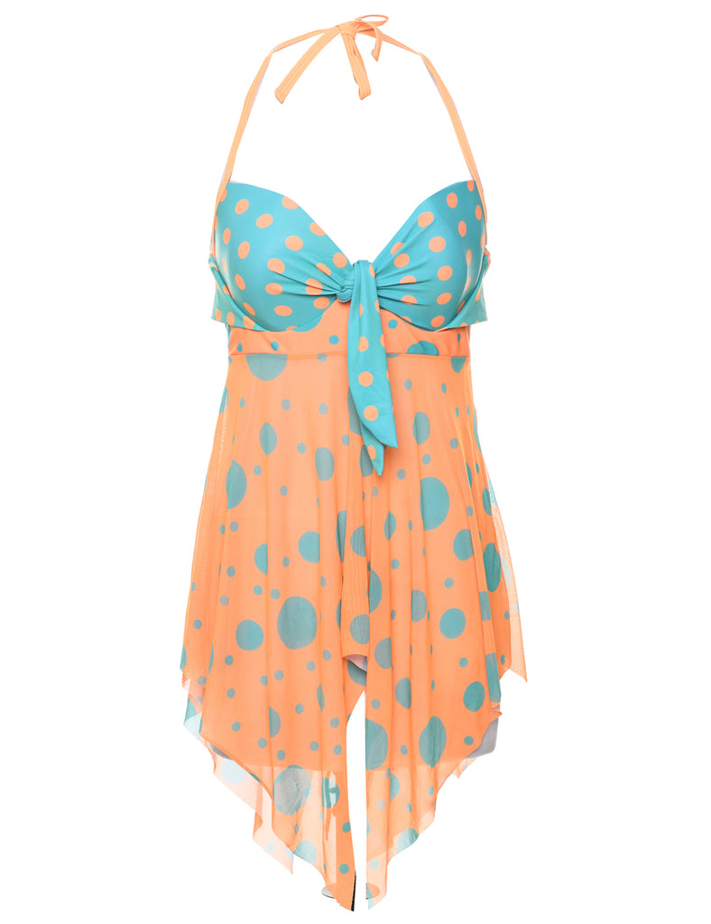 Asymmetric Polka Dot Dress - S