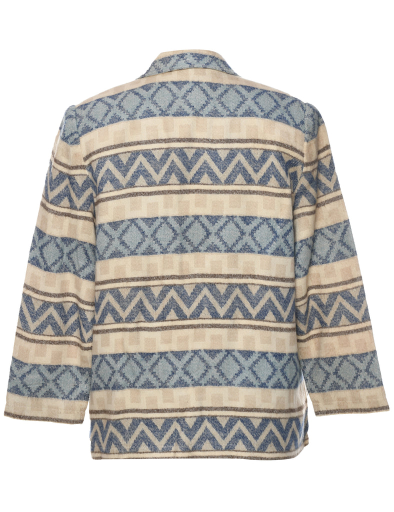 Aztec Print Blazer - M