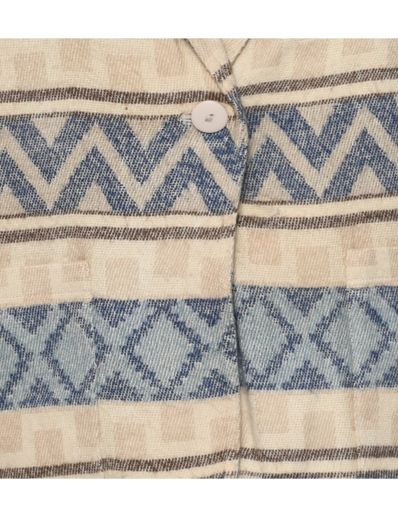 Aztec Print Blazer - M