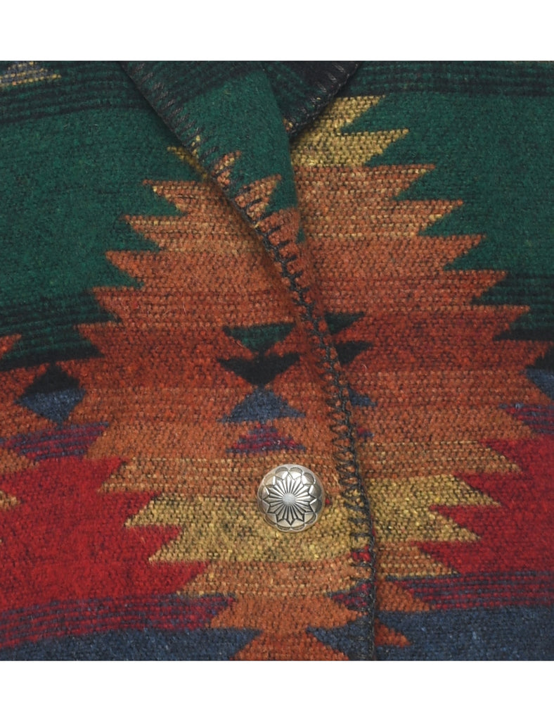 Aztec Print Jacket - L